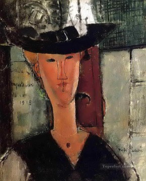 Amedeo Modigliani Painting - señora copete 1915 Amedeo Modigliani